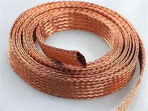 High-Frequency Flexible Copper Braided Grounding Strap